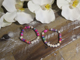 Classic Rainbow Personalized Bracelets with Pearls