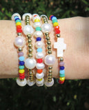 Hope Small Rainbow Baroque Pearl Bracelet