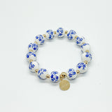 Blue Asencio Flower Bracelets