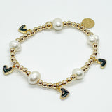 Stackable Bracelets with Hearts