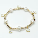 Stackable Bracelets with Hearts