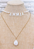 Remy Fresh Water Pearl Personalized Name Necklace