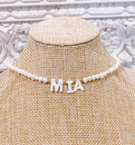 Remy Fresh Water Pearl Personalized Name Necklace