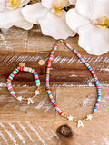 “Amanda” Rainbow Initial Necklace/Bracelet