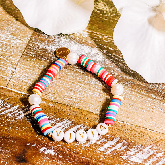 Personalized Rainbow Bracelets