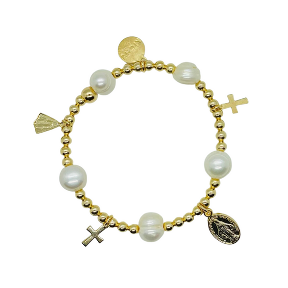 Ave María Stackable Bracelet