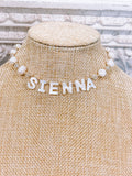 Sienna Personalized Name Pearl Necklace