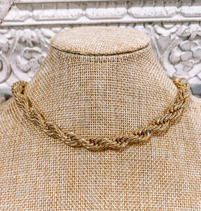 Catalina Gold Tone Twist Necklace