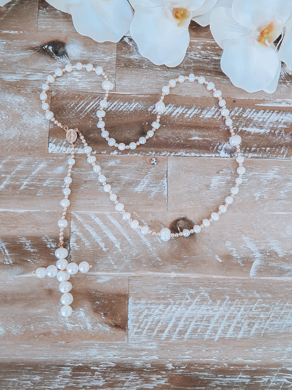 Baroque Pearl Rosary