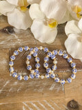 Blue Asencio Flower Bracelets