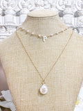 Most Wanted Baroque Pearl Initial Necklace