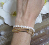 Jamie Bracelet Large Rectangle Link