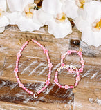 Pretty in Pink Flower Necklace