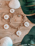 Personalized Pearl Charm Bracelet