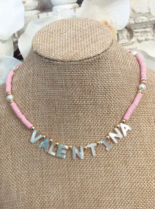 Personalized Name Color Necklace