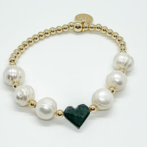 “Noemi” Azabache Heart Bracelet