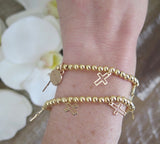 Monica Cross Stackable Bracelet