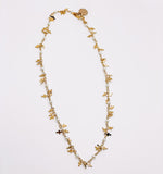 Nicole Cross and Pearl Choker Necklace