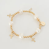 Classic Stackable Bracelet with Crosses