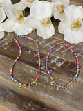 “Nati”Rainbow Name Necklace with Hanging Letters