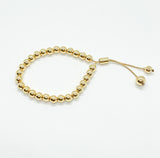 Adjustable Gold Ball Bracelets