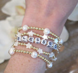 Feel Inspired Word Block Bracelets
