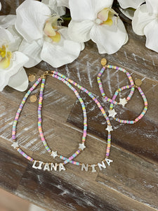 “Cici” Rainbow Name Necklace