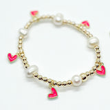 Stackable Bracelets with Hearts