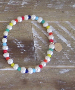 Hope Small Rainbow Baroque Pearl Bracelet