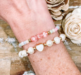 “You Have My Heart” Hearts Stackable Bracelet