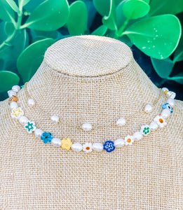 Flower Power Pearl Necklace